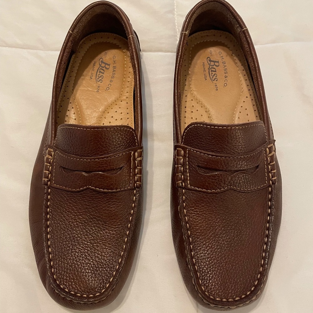 Men’s Bass Leather Driving Loafers